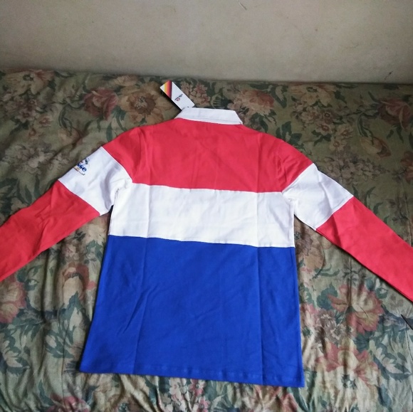 Ellesse Color Block Long Sleeve Red/white/Blue - Picture 7 of 8